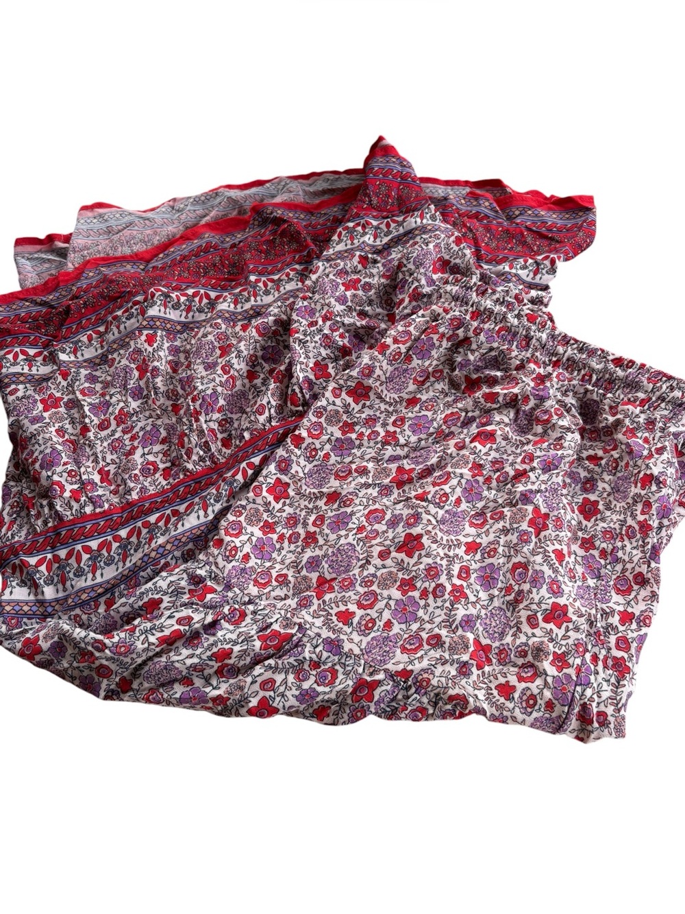 Knot Rose midi/maxi skirt